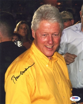 Bill Clinton Signed Candid 8x10 Color Photograph